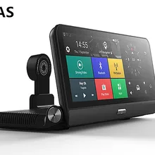 CARRVAS Автомобильный gps навигатор DVR камера 4G wifi 7,8" Android 5,1 регистратор видео видеорегистратор с двумя камерами s