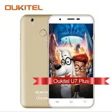 Original OUKITEL U7 Plus Android 6.0 Smartphone 5.5 inch MTK6737 Quad-Core Mobile phone 2G RAM 16G ROM 13.0MP 4G LTE Cell Phone