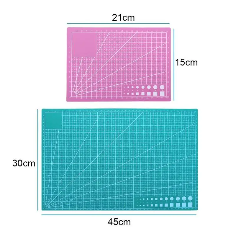 A5/A3 ПВХ бумагорез коврик для резки ткани кожа Бумага инструменты для рисования Двусторонняя Исцеление разделочная доска