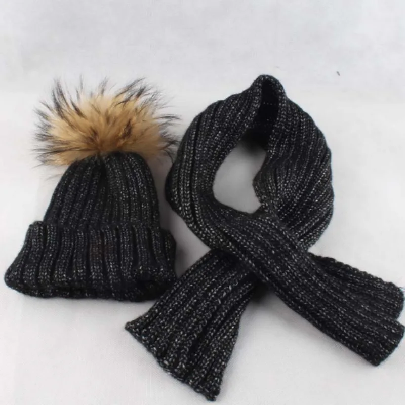 children's hat with scarf attached