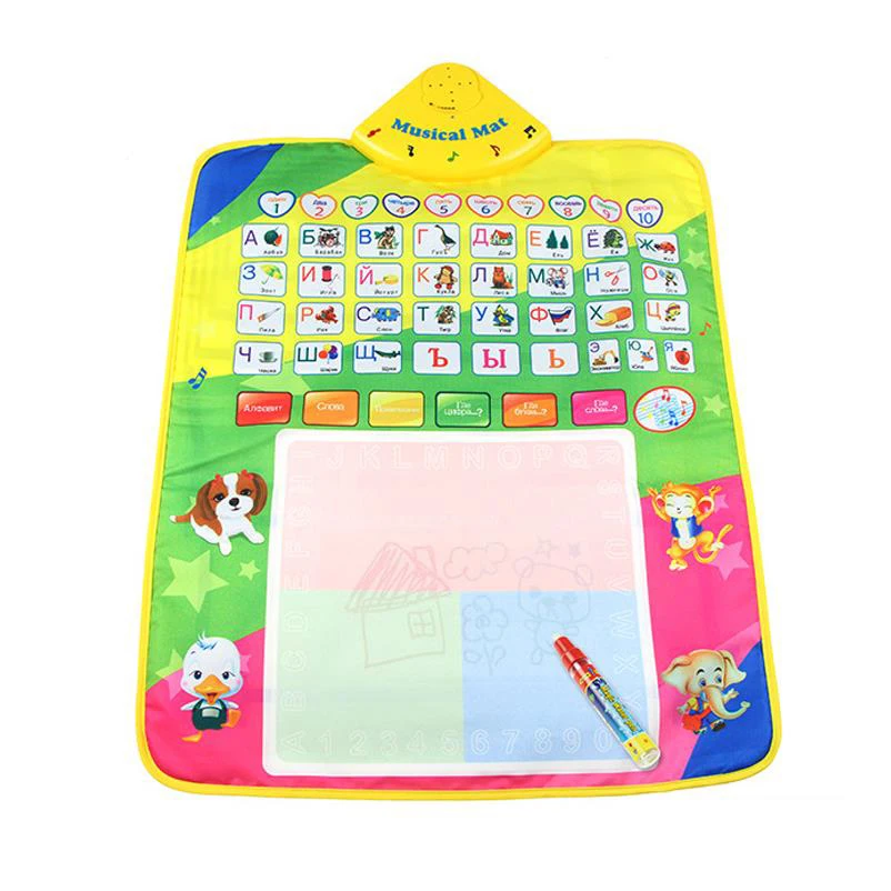 Abbyfrank Russian Alphabet Play Mat Magic Pen Water Drawing Baby