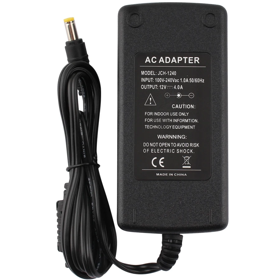 блок питания Мощность адаптер 12 В 4A (LX1204) AC 110 240 220 к DC светодиодный драйвера