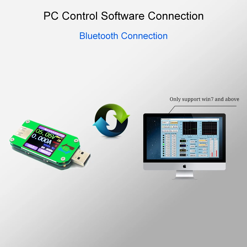 USB тестер Bluetooth компьютер онлайн DC Вольт Ампер Измеритель Напряжения тока Емкость монитор qc2.0 быстрое зарядное устройство банк питания детектор