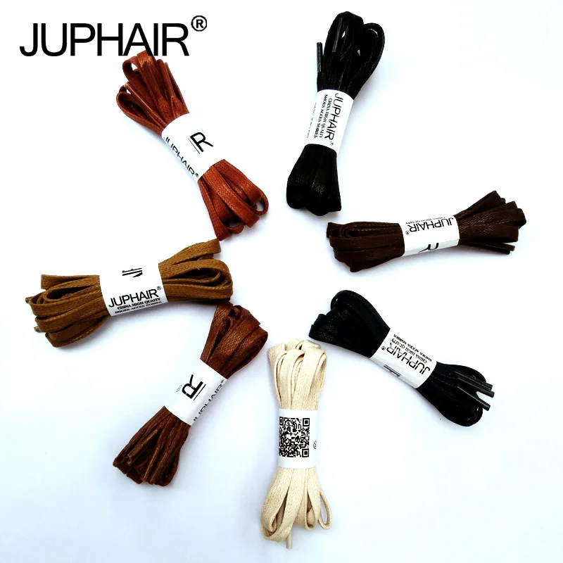 

JUP 1 Pair New Flat Waxed Unisex Shoelaces Dress Canvas Shoe Lace Sneaker Boots Cotton Shoes Laces Unisex Strings Shoelace Color