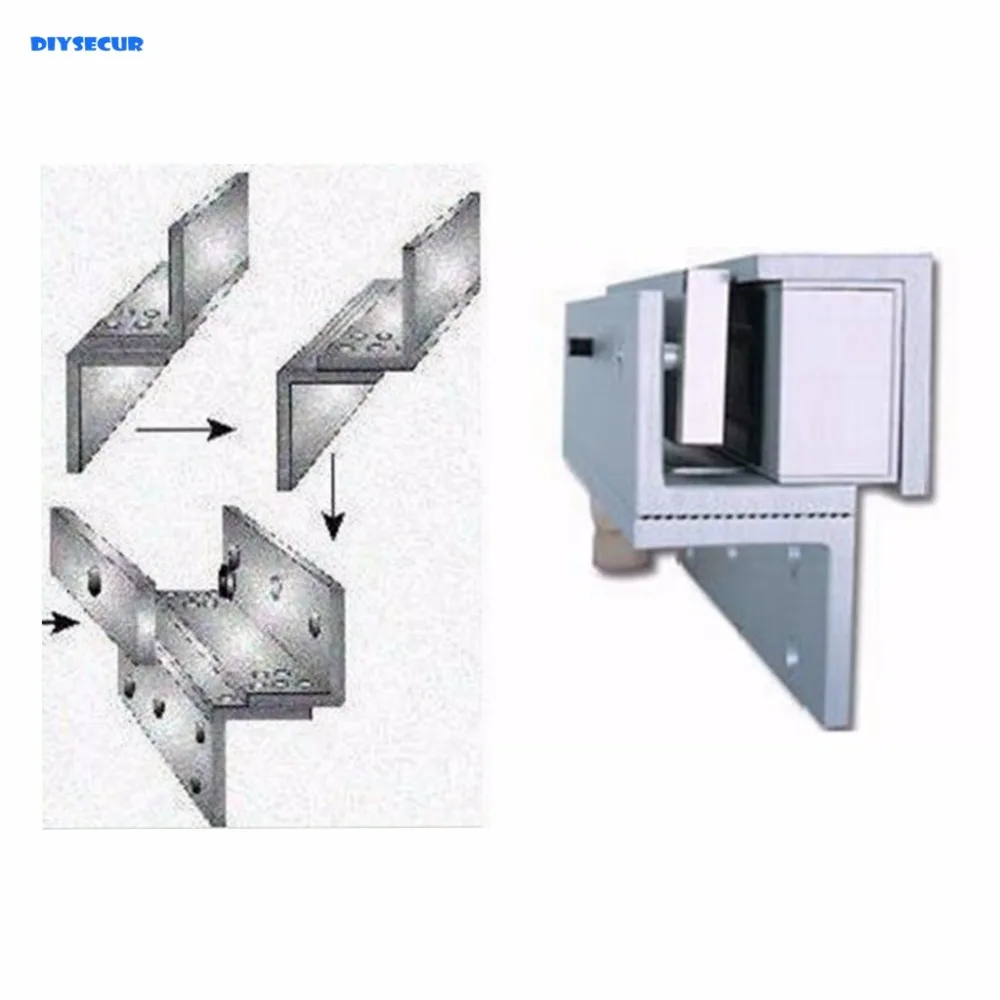 DIYSECUR ZL кронштейн с 280 кг Электронный магнитный замок для узкой двери/система контроля доступа