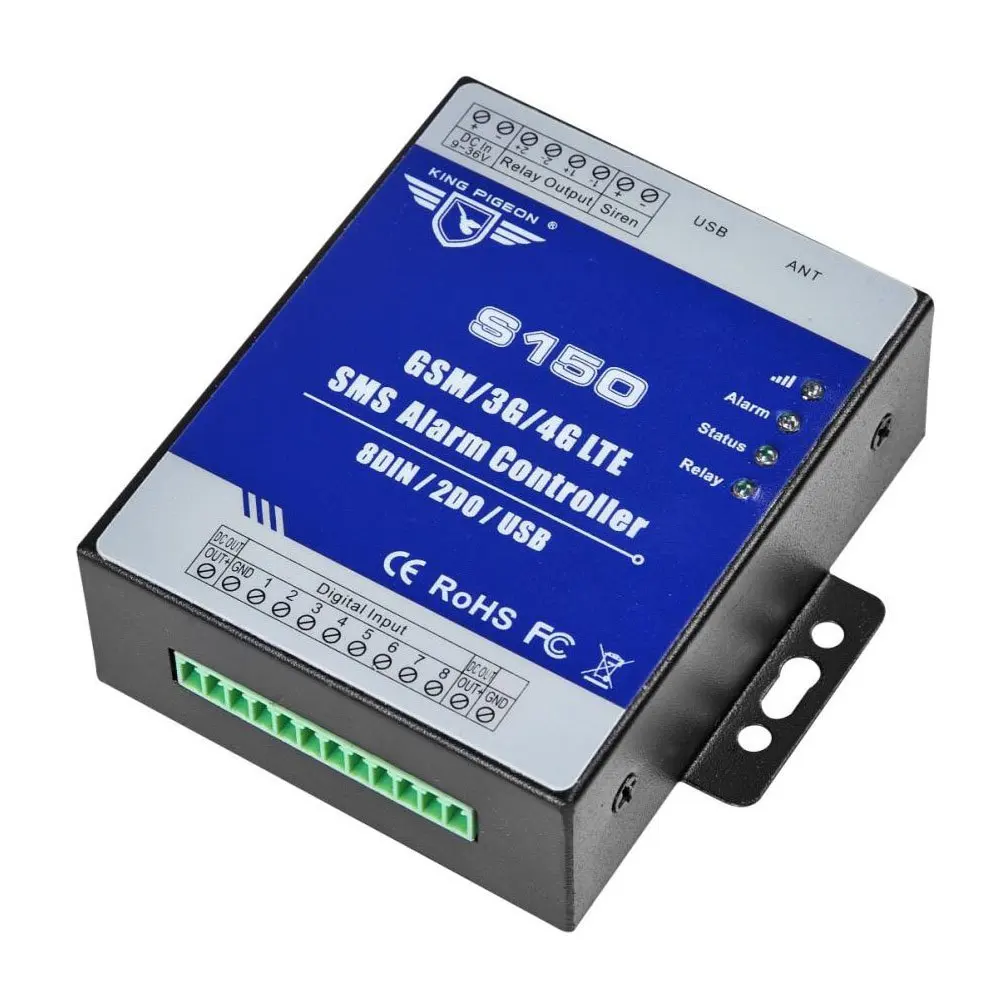 

Home Security GSM Alarm System GSM 3G 4G RTU SMS Alarm Controller Industrial IOT RTU Monitoring System in-built watchdog S150