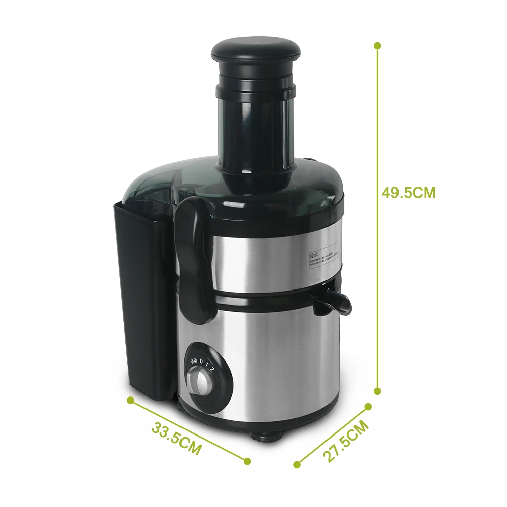 2000ML Capacity Fruit Juicer Machine Masticating Vegetable Kitchen Appliances Stainless Steel Fruit Juice Separation Blender