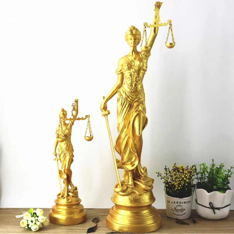 

Ancient Greece Goddess Of Justice Themis Statue European Style Model Home Decorations G1445