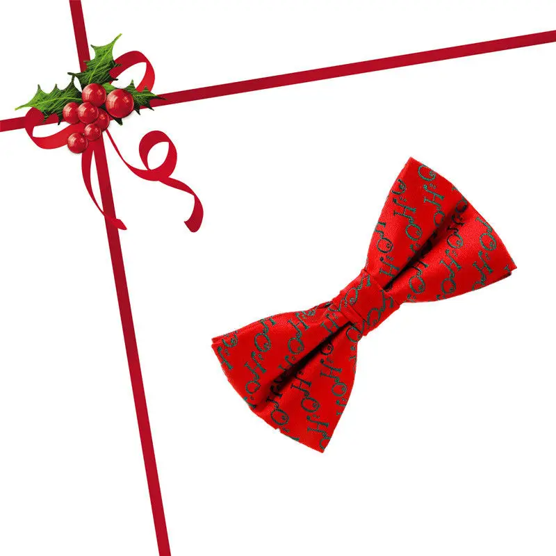 Новая мода Формальные 6 Стиль Мужчины новинка Рождественский галстук-бабочка праздничные вечерние секретные Санта подарок наряд формальный случай один размер