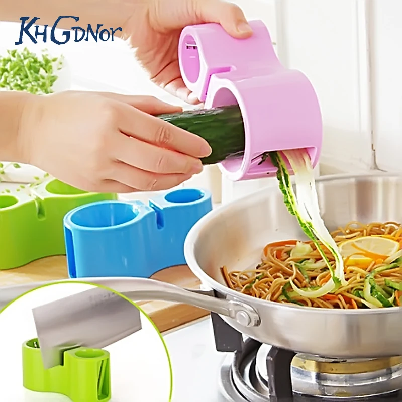 

KHGDNOR Multifunctional Spiral Grater 2 Sides Graters Vegetable Carrot Cucumber Slicer Knife Sharpener Salad Maker Kitchen Tool