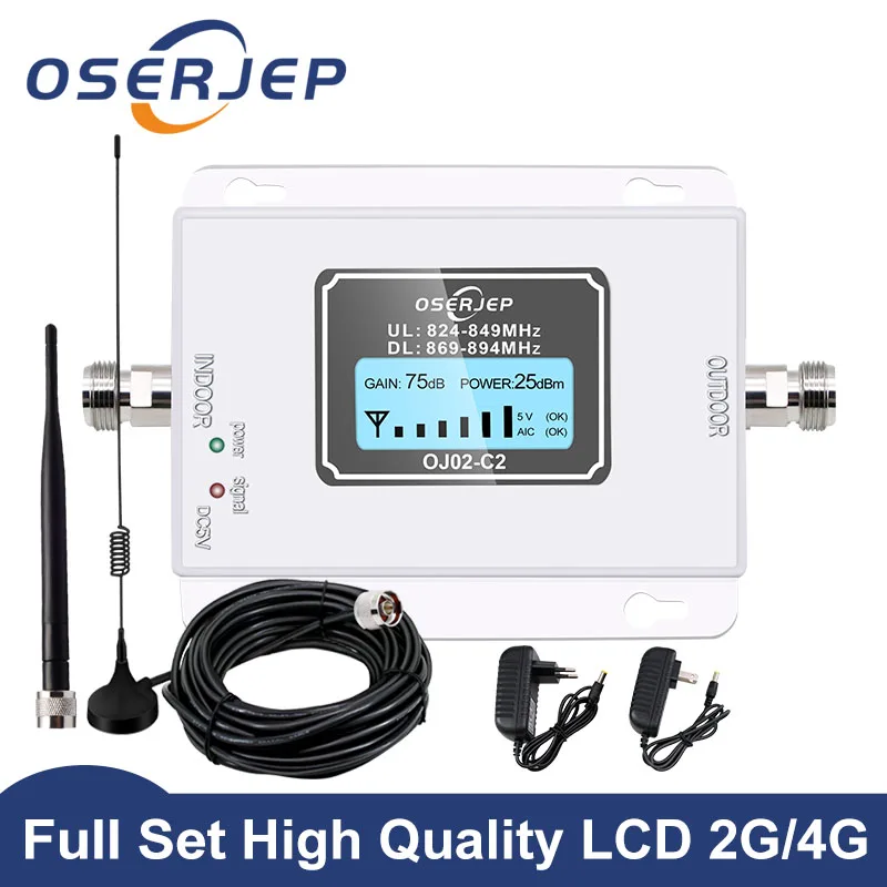 

CDMA Repeater 850 MHz 70dB LCD 2G 3G 4G 850mhz UMTS GSM CDMA Mobile Phone Signal Repeater Booster Cell Phone Signal Amplifier