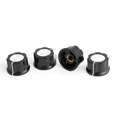 

Replacement Black 15/64" Split Shaft Potentiometer Knobs 4 Pcs
