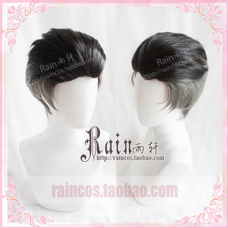 HOT YURI!! on ICE Otabek Altin Short Hair Slicked-back Cosplay Wig Halloween