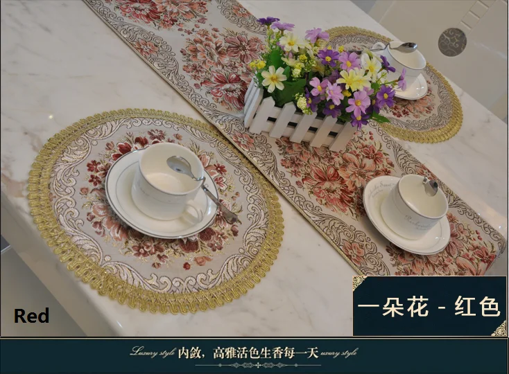 

European Fashion Table Mat Doily Heat-insulated Tableware Placemat Cooling Coaster Bowl Pad Mat Decoration Accessories