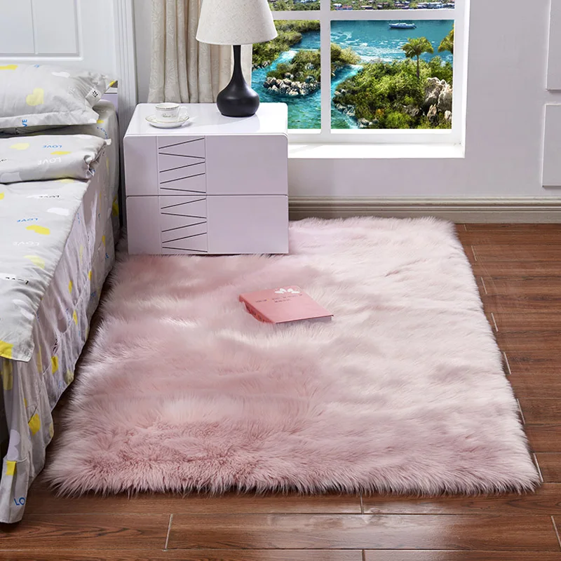 Shaggy Carpet For Living Room Home Warm Plush Floor Rugs fluffy Mats Kids RoomFaux Sheepskin Chair Cover Silky Rugs 15 Color 1pc Shaggy Carpet For Living Room Home Warm Plush Floor Rugs fluffy Mats Kids RoomFaux Sheepskin Chair Cover Silky Rugs 15 Color 1pc