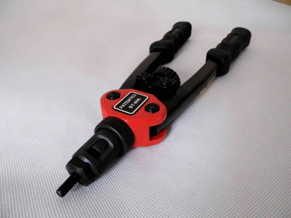 Free shipping 12" Blind Rivet Nut Gun Heavy Hand INSER NUT Tool Manual Mandrels M3 M4 M5 M6 M8