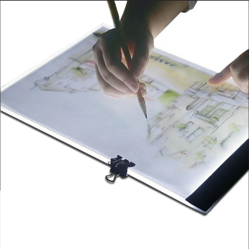 

Acrylic Light Box A4 LED Artist Tattoo Art Stencil Board Light Box Tracing Drawing Board Pad USB Night Light Copy Write LED