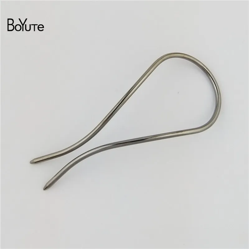 BoYuTe 1 Piece 1003MM Metal Brass Arch Hair Stick Diy Hand Made Hair Jewelry Accessories 7 Colors (10)
