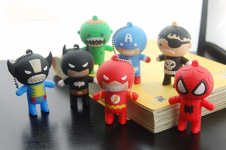 Cartoon Super Hero usb flash drive 64GB pen drive cartoon hot sale usb stick cute mini pendrive 8G 16G U disk flash card 128GB