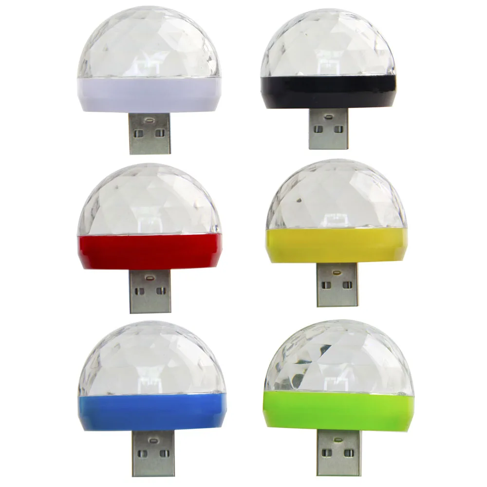 Car LED USB Atmosphere Light DJ RGB Mini Magic Ball Colorful Music Sound Lamp for USB-C Phone Surface Enjoy Christmas Day Gift Car LED USB Atmosphere Light DJ RGB Mini Magic Ball Colorful Music Sound Lamp for USB-C Phone Surface Enjoy Christmas Day Gift