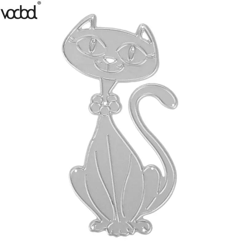 

VODOOL Lovely Cat DIY Stencils Scrapbooking Embossing Photo Album Decor Paper Stationery Cutting Craft Dies Templates Card Gifts