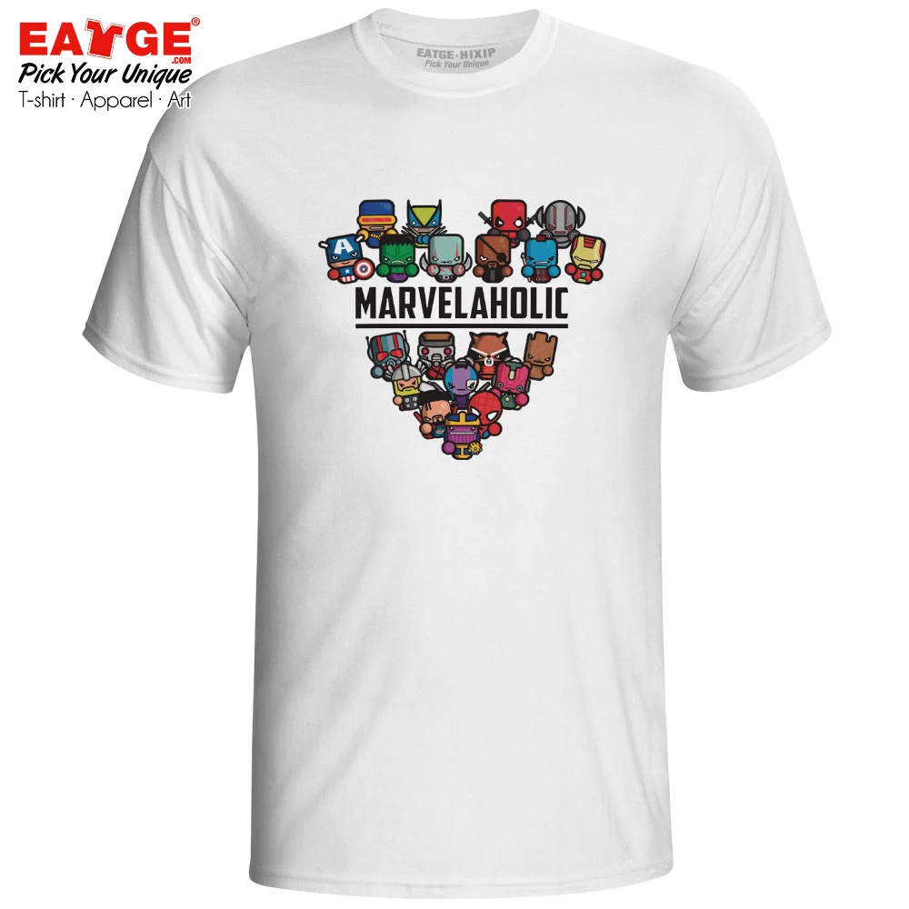 I Am A Marvelaholic T Shirt Marvelous Superhero Avengers Endgame X Men Super Hero End Game T-shirt Novelty Rare Design EATGE Tee