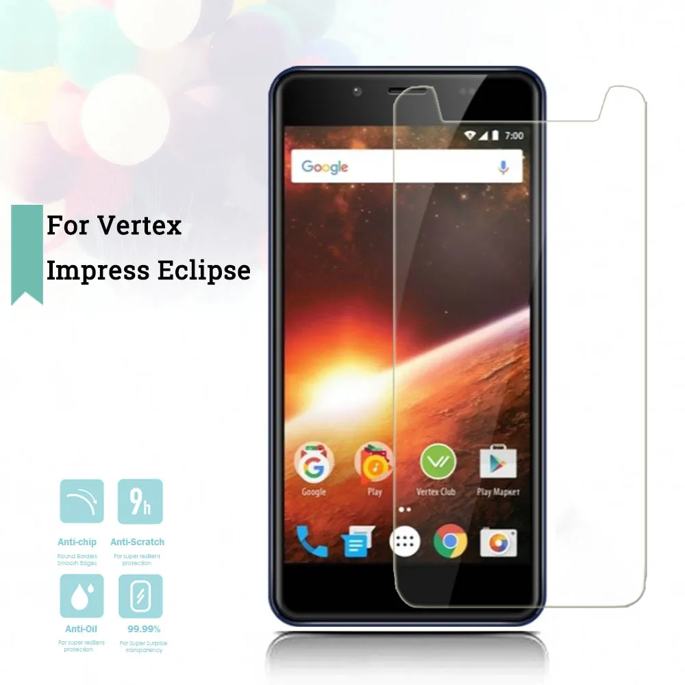2.5D 0 26 мм Ультра тонкое закаленное стекло Vertex Impress Eclipse усиленная защитная пленка
