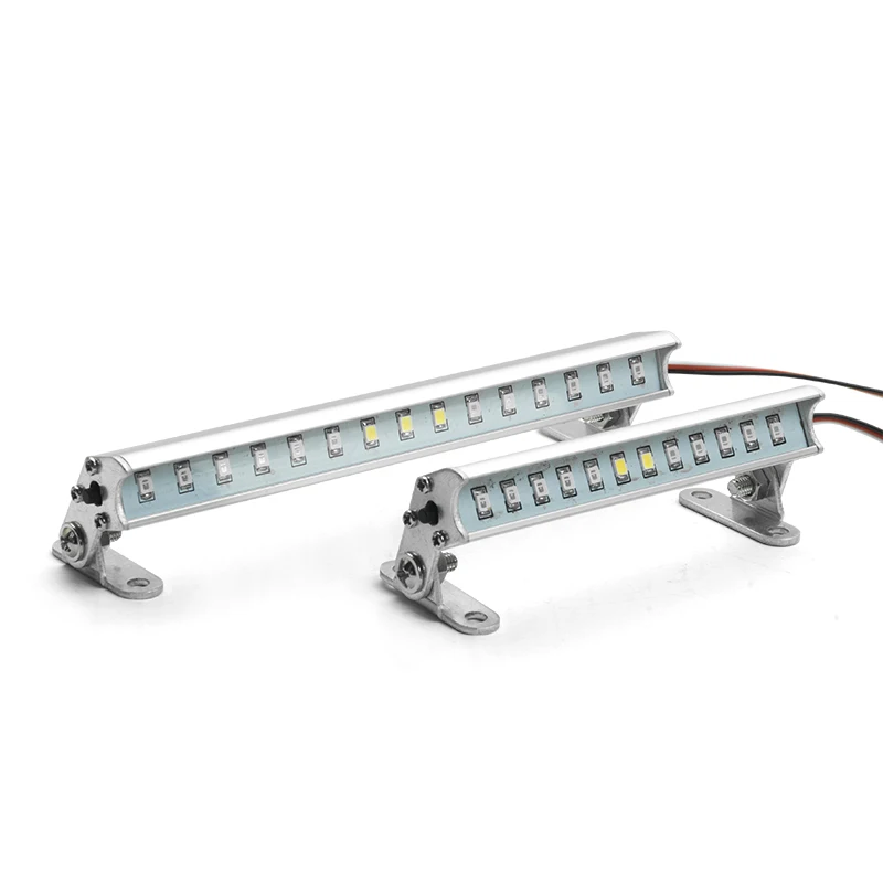 

1PCS Remote Climbing Car LED Lights Bar TRX4 KM2 Roof Lamp 15LED/12LED Light Strip for Rock Crawler RC Car Upgrade Optional Part