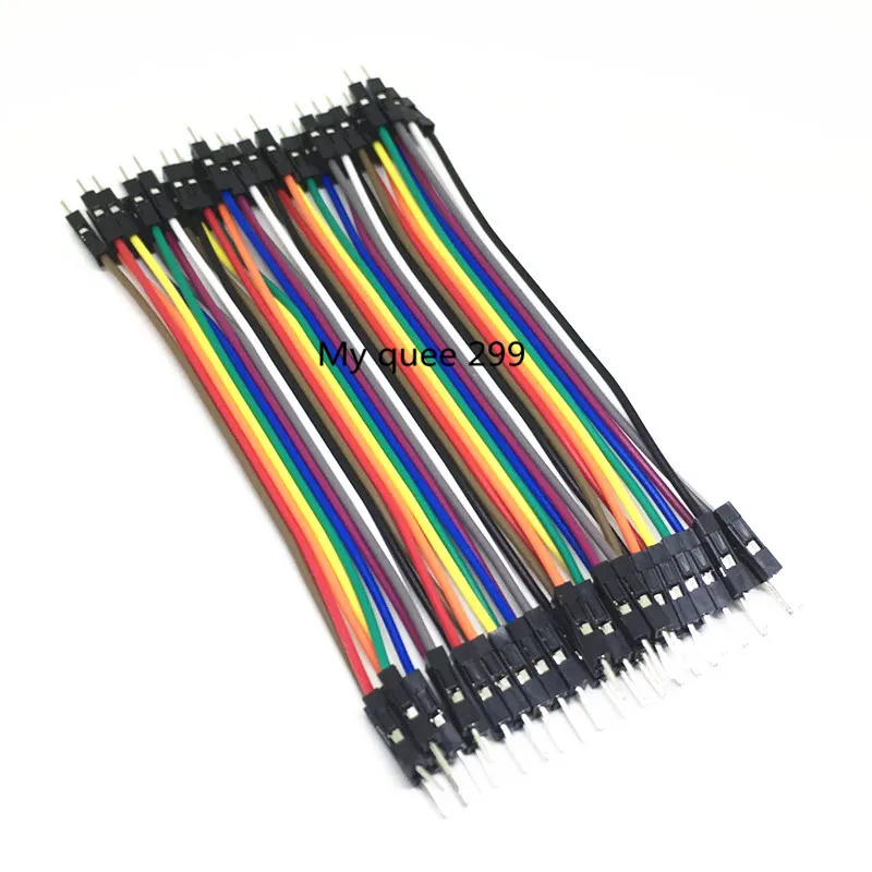 40 шт 10 см 2 54 мм ряд папа Dupont кабель макет перемычка провода для arduino|Соединители| |