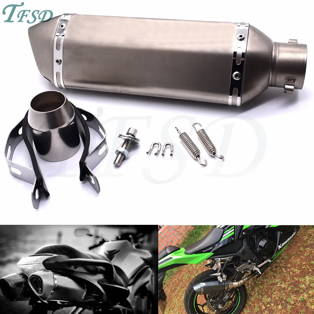 

36-51mm Universal Motorcycle Akrapovic Exhaust Modified Muffler Pipe for Yamaha XT1200ZE FJR1300 XJR1300 XT660Z Tenere