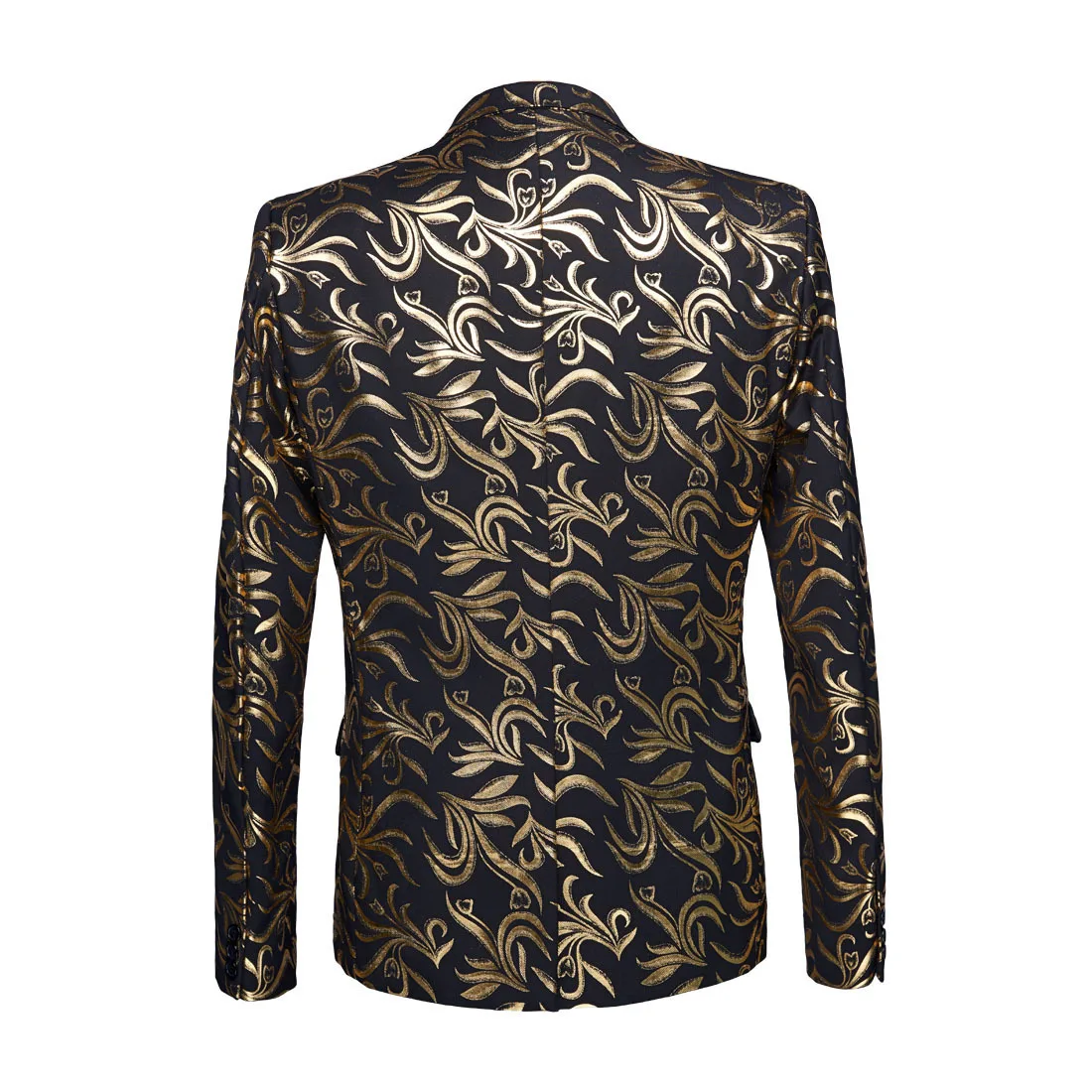 Us 78 73 29 Off Plus Size 5xl Brand New Tide Male Gold Floral Pattern Slim Fit Mens Suits With Pants Wedding Groom Tuxedo Singer Costume Suits