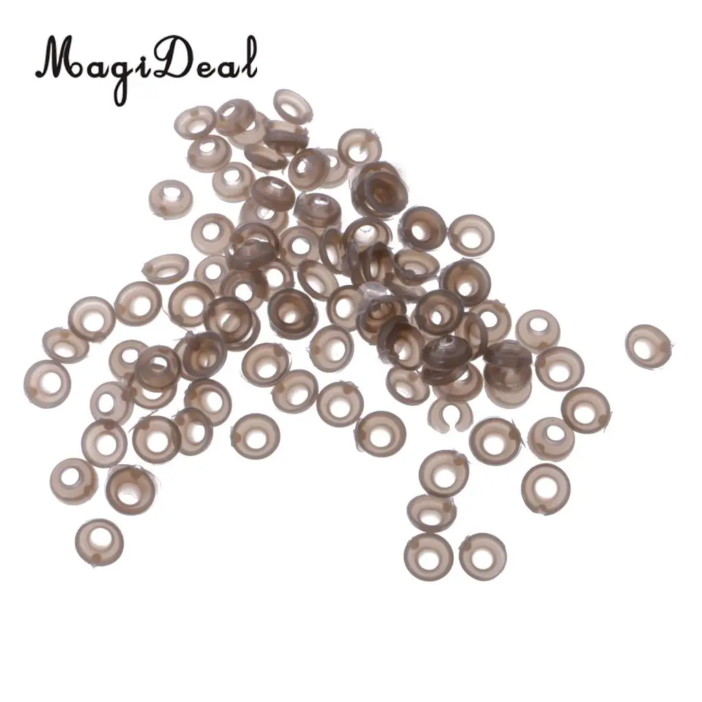 MagiDeal 100Pcs/Pack 9mm Plastic Safety Eyes Nose Washer BACKS for 6-10mm Bear Doll Animal Eye Crafts Children Child DIY Toy