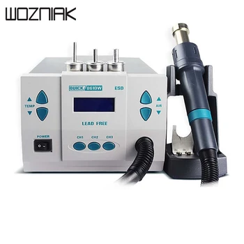 

Quick 861DW Soldering Iron Rework Station Professional Digital Soldering Rework Station Hot Air Heat Gun Station Hot Air Rework