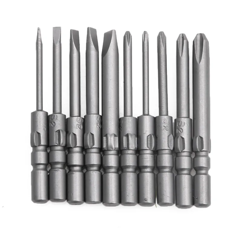 10Pcs Screwdriver Bits Kit For DC Powered Electric 40mm