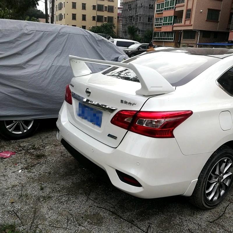 Для NISSAN Sentra спойлер 2012- высокое качество абс материал заднее крыло грунтовка цвет задний спойлер спортивный стиль