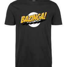 Забавная футболка The Big Bang Theory Bazinga Летняя Повседневная модная уличная Мужская футболка крутая уличная одежда брендовая одежда