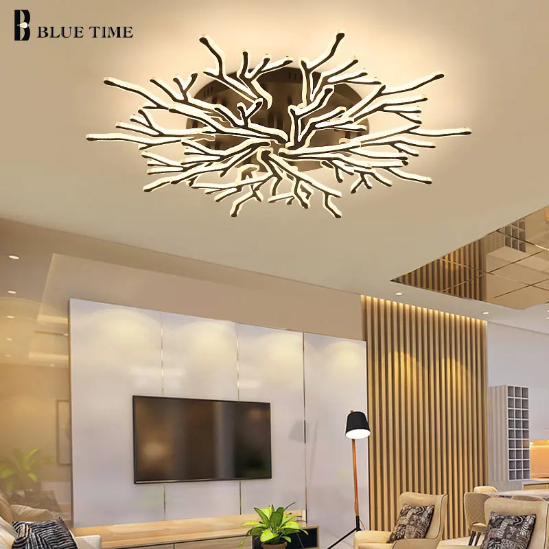 

Black Creative AcrlicyModern Led Ceiling Light For Living Room Bedroom Lustres Art Decoration LED Ceiling Ceiling Light Fixtures