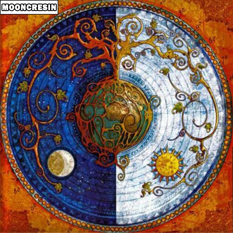 

Diy Diamond Embroidery 5D Diamond Painting Mandala Paint With Diamonds Mosaic Rhinestone The Zodiac Handwork Pasted Decorative
