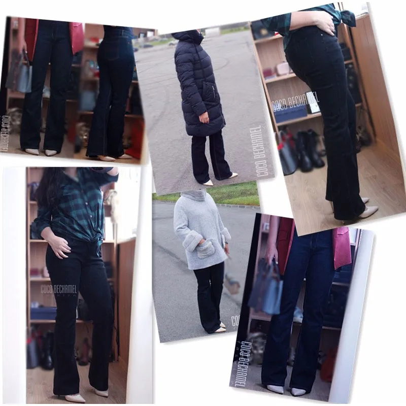 Весенние облегающие джинсы размера плюс, расклешенные джинсы со средней талией, Стрейчевые обтягивающие джинсы в винтажном стиле, расклешенные брюки, джинсовые брюки, XXL, 4XL, 5XL, XS, 6XL