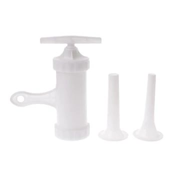 

1 Set Hand Operated Sausage Maker Enema Machin Meat Stuffer Filler Barrel Funnel