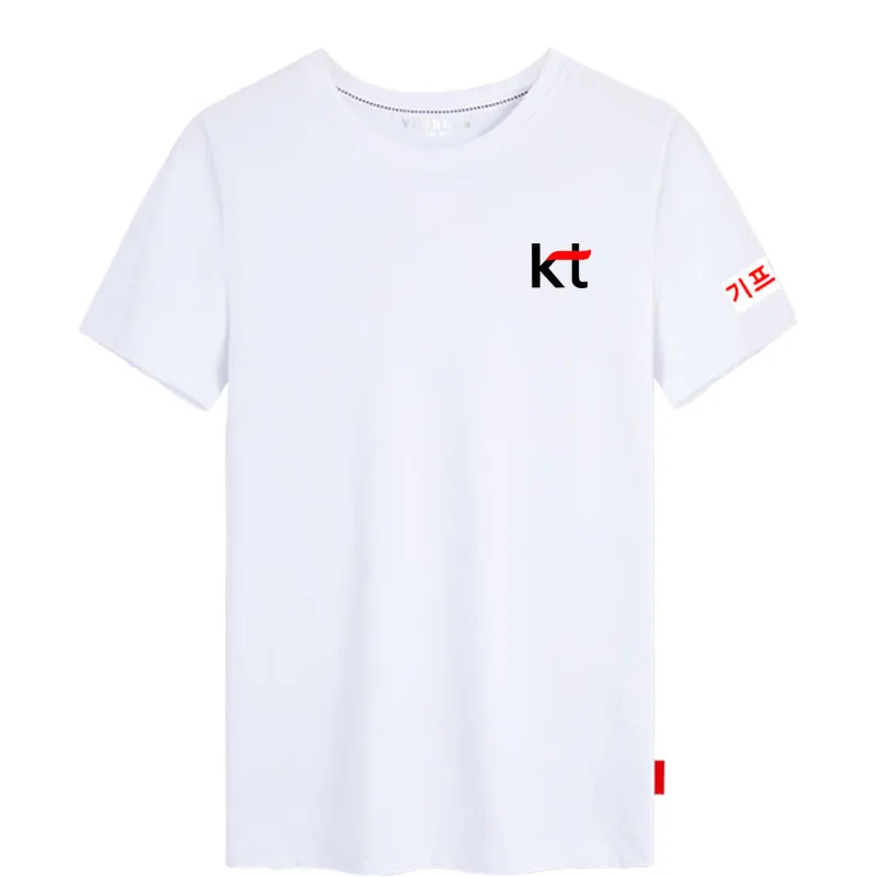 Game LOL KT Player Team Uniform White T shirt Summer Cotton Tshirt LCK Rolster S 3XL Plus size