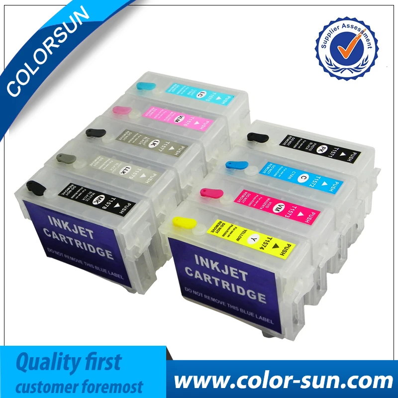 9 colors refillable ink cartridge for Epson Surecolor P600 SC P600