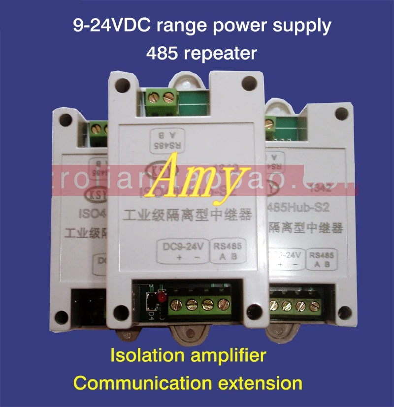 

RS485 repeater signal extended DC9 to 24V po wer isolated amplifier