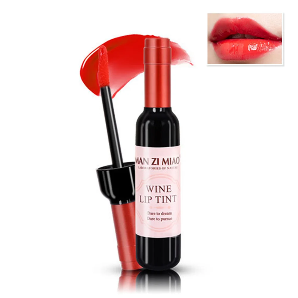 New Moisturizing Long-lasting Wine Bottle Lip Gloss Lipstick 6 Colors For Women | Красота и здоровье