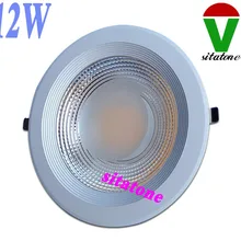 AC85-265V 12 Вт COB светодиодный светильник, 2 года гарантии, 1*12 Вт Светодиодный светильник