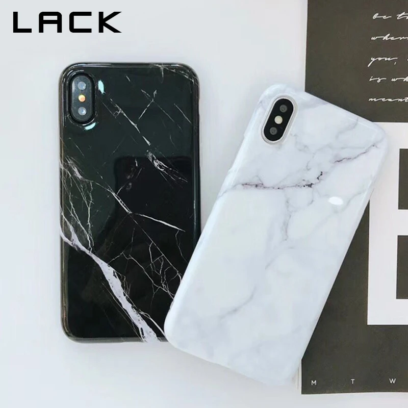 

LACK Classic Black White Marble Phone Case For iphone X Case For iphone 6S 6 7 8 Plus Retro Fashion Cover Soft Smooth Cases Capa