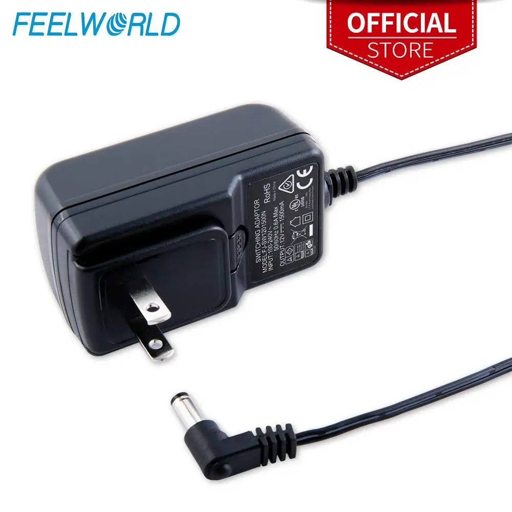 Feelworld DC 12V 1.5A переключение Питание дома Мощность адаптер для 100V 240V AC 50/60Hz для Feelworld F570 T7 T756 FW759 FW759P