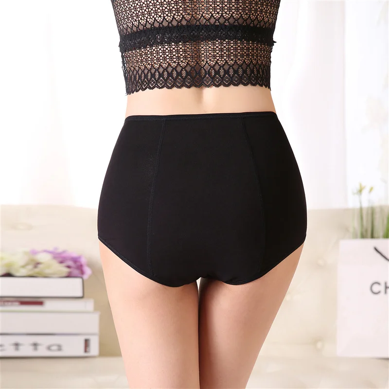 menstrual period panties women leak proof physiological women briefs cotton female underwear plus size womens under wear panties (11)