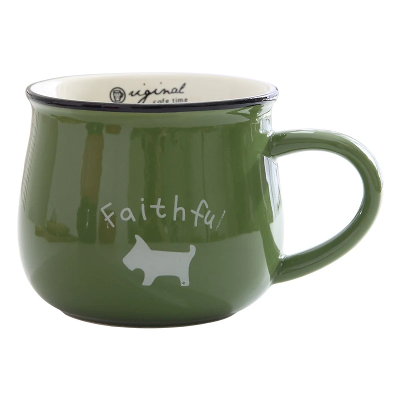 Керамическая кофейная кружка faithdog Мультяшные чашки для молока и чая простая