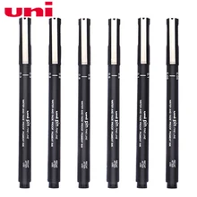 Mitsubishi Uni PIN200 Черная Подводка 005 01/02/03/05 08 косметический карандаш Водонепроницаемый чертежная ручка для Графика/манга дизайн